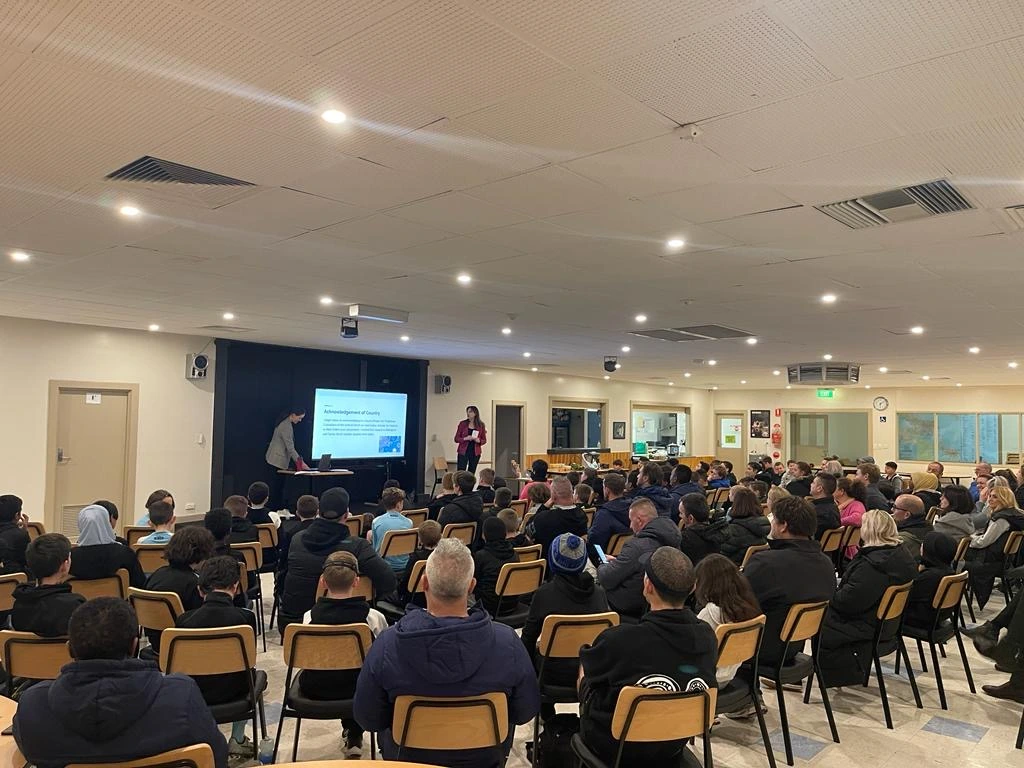 Audience attending a dietitian-led presentation