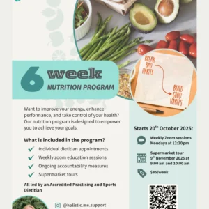 Holistic Me 6 week nutrition program in Adelaide led by an Accredited Practising Dietitian